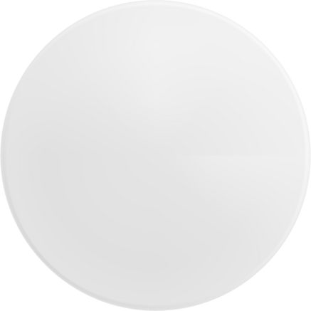 White Round Sticker Cutout